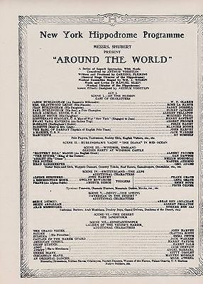 NEW YORK HIPPODROME ANTIQUE BUTTERFLY GRAPHIC ART COVER THEATRE SOUVENIR PROGRAM - K-townConsignments