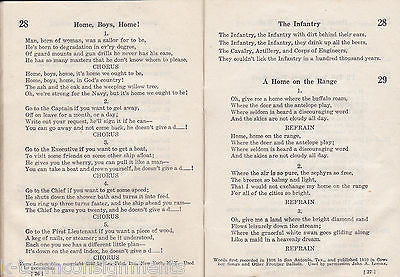 ARMY SONG BOOK WWII ARMY MILITARY SOLDIERS FIELD SONG BOOK 1941 - K-townConsignments