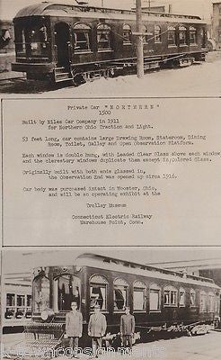 NORTHERN OHIO RAILROAD 1500 TRAIN CAR VINTAGE CT ELECTRIC RAILWAY MUSEUM PHOTO - K-townConsignments