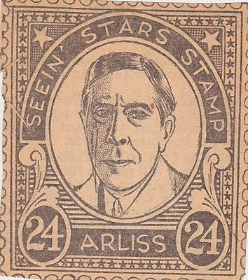 GEORGE ARLISS MOVIE ACTOR VINTAGE SEEIN STARS STAMP GRAPHIC PHOTO PROMO - K-townConsignments