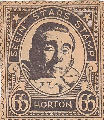 EDWARD HORTON MOVIE ACTOR VINTAGE SEEIN STARS STAMP GRAPHIC PHOTO PROMO - K-townConsignments