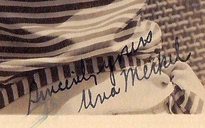 UNA MERKEL 42nd STREET MOVIE ACTRESS VINTAGE AUTOGRAPH SIGNED SNAPSHOT PHOTO - K-townConsignments