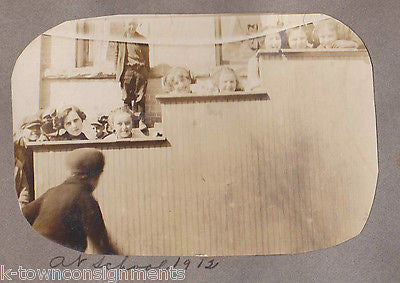 LITTLE RASCAL BOYS & GIRLS PLAYING ANTIQUE SNAPSHOT PHOTOS 1914 - K-townConsignments