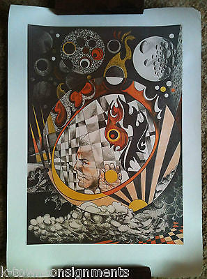 Celestial Orbs Abstract Outter Space Vintage Graphic Pop Art Poster Print - K-townConsignments