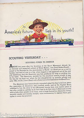 SCOUTING YESTERDAY TODAY TOMORROW AMERICA'S FUTURE VINTAGE 1930s BOY SCOUT BOOK - K-townConsignments