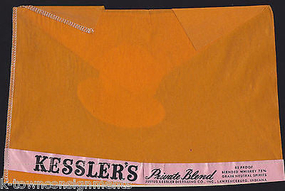 KESSLER'S PRIVATE BLEND WHISKEY DISTILLING Co. VINTAGE ADVERTISING DISPLAY - K-townConsignments