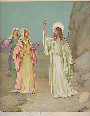 STORY OF JESUS NATIVITY BIBLE HEROES & HEROINES ILLUSTRATED STORY BOOK 1941 - K-townConsignments