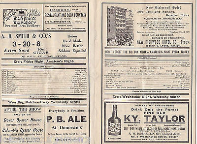 JACK JOHNSON PLEASE TAKE IT ROLLICKERS THEATRE SHOW MOXIE THEATRE PROGRAM 1910 - K-townConsignments