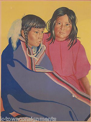 SPOPEIA & MAMEIA KAINAHS PICTOGRAPHS NATIVE AMERICAN GRAPHIC ART POSTER PRINT - K-townConsignments
