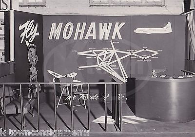 MOHAWK AIRLINES NATIVE AMERICAN THEME ADVERTISING DISPLAY VINTAGE PROMO PHOTO - K-townConsignments