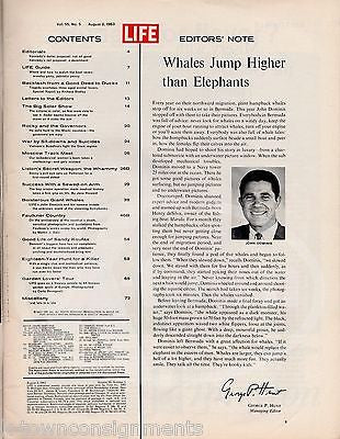 SANDY KOUFAX LA DODGER MLB BASEBALL PITCHER VINTAGE LIFE MAGAZINE AUG 1963 - K-townConsignments