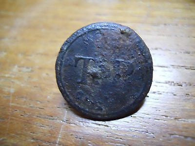 THOMAS PORTER AFRICAN AMERICAN SLAVE TRADER ORIGINAL SLAVERY BRANDING BUTTON - K-townConsignments