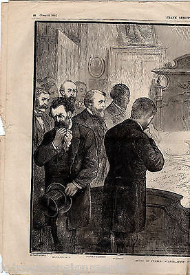 CHARLES SUMNER MEMORIAL ANTIQUE FRANK LESLIE'S ENGRAVING ILLUSTRATED NEWSPAPER - K-townConsignments