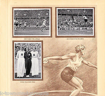 HELEN STEPHENS USA GERMAN TRACK & FIELD OLYMPICS 1936 PHOTO CARDS POSTER PRINT - K-townConsignments