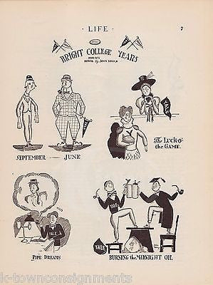 NCAA COLLEGE FOOTBALL HOOVER COVER ART GRAPHIC ILLUSTRATED LIFE MAGAZINE 1923 - K-townConsignments