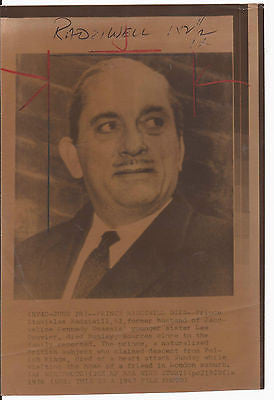 PRINCE STANISLAW RADZIWILL PRESS PHOTO POLISH PRINCE VINTAGE 1970S 1976 - K-townConsignments