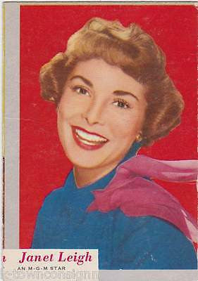 JANET LEIGH MGM MOVIE ACTRESS VINTAGE WHO-Z-AT STAR PHOTO CARD - K-townConsignments