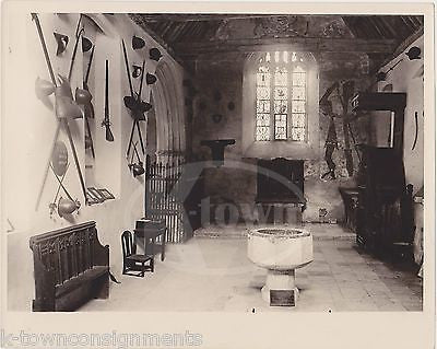 FARLEIGH CASTLE INTERIOR BATH ENGLAND ORIGINAL OLD PHOTO BY EWING GALLOWAY - K-townConsignments