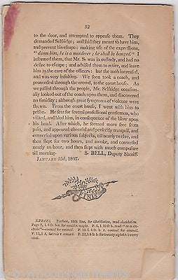 BOSTON STATE STREET CATASTROPHE 1807 SELFRIDGE & AUSTIN BOOK SIGNED SAMUEL DRAKE - K-townConsignments