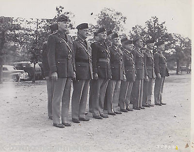 REVIEWING OFFICERS 27th DIVISION FORT McCLELLAN VINTAGE WWII MILITARY FILE PHOTO - K-townConsignments