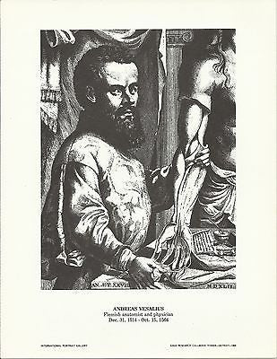 Andreas Vesalius Flemish Physician Vintage Portrait Gallery Poster Print - K-townConsignments