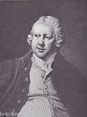 Sir Richard Arkwright English Inventor Vintage Portrait Gallery Poster ...
