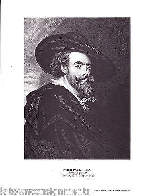 Peter Paul Rubens Flemish Painter Vintage Portrait Gallery Poster Print - K-townConsignments