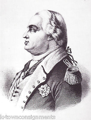 Baron Von Steuben German General In American Revolution Vintage Portrait Print - K-townConsignments
