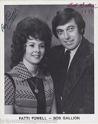 PATTI POWELL BOB GALLION COUNTRY MUSIC SINGERS AUTOGRAPH SIGNED PROMO PHOTO - K-townConsignments