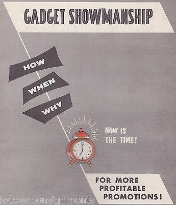 GADGET SHOWMANSHIP HEWIG MARVIC VINTAGE GRAPHIC ADVERTISING PROMOS SALES CATALOG - K-townConsignments