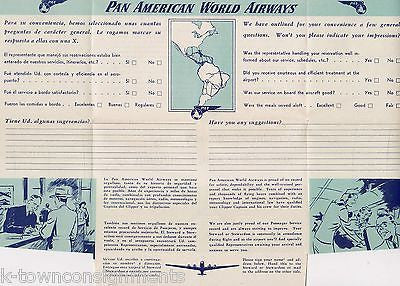 PAN AMERICAN AIRWAYS VINTAGE PAA CLIPPER IN FLIGHT ADVERTISING BROCHURES LOT - K-townConsignments