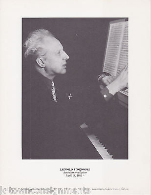 Leopold Stokowski Conductor American Vintage Portrait Gallery Poster Photo Print - K-townConsignments