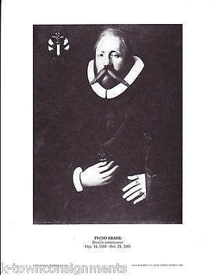 Tycho Brahe Danish Astronomer Vintage Portrait Gallery Poster Print - K-townConsignments