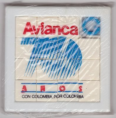 AVIANCA AIRWAYS FOR COLUMBIA VINTAGE AVIATION ADVERTISING UNOPENED PUZZLE GAME - K-townConsignments