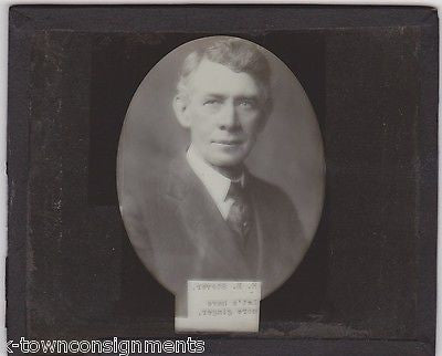 H. E. STOVER DELAWARE PA BUSINESSMAN ANTIQUE MAGIC LANTERN GLASS SLIDE PHOTO - K-townConsignments