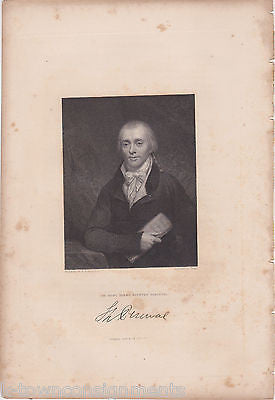 SPENCER PERCEVAL BRITISH PRIME MINISTER ANTIQUE SIGNATURE ENGRAVING PRINT 1835 - K-townConsignments