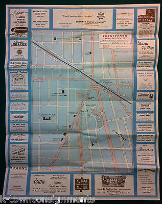 SOUTH BERGEN NEW JERSEY VINTAGE KELLER OIL ADVERTISING MAP - K-townConsignments