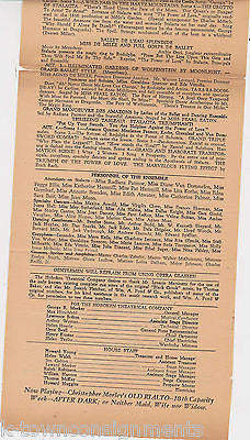 AGNES DE MILLE THE BLACK CROOK VINTAGE 1920s LYRIC THEATRE NY THEATRE AD FLYER - K-townConsignments