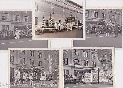 LYONS CLUB INTERNATIONAL PARADE FLOAT VINTAGE PATRIOTIC SNAPSHOT PHOTOS - K-townConsignments