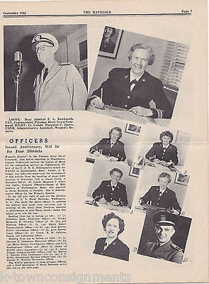 HAVELOCK WAVES WOMEN MILITARY TRAINING VINTAGE WWII NEWS MAGAZINE 1945 - K-townConsignments
