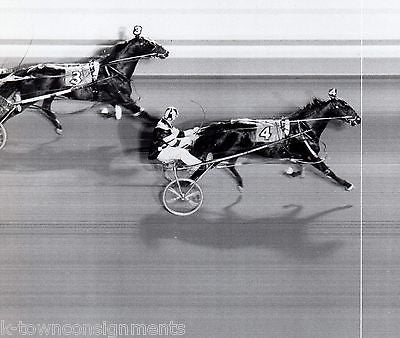 VERNON DOWNS HARNESS HORSE RACE PHOTO FINISH SPORTS PHOTO POSTER JULY 1962 - K-townConsignments