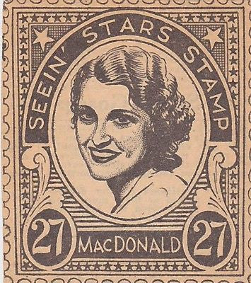 KATHERINE MACDONALD MOVIE ACTRESS VINTAGE SEEIN STARS STAMP GRAPHIC PHOTO PROMO - K-townConsignments
