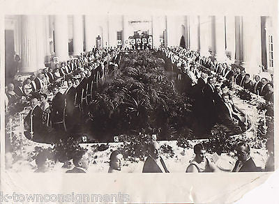 VICE PRESIDENT CHARLES CURTIS DIPLOMATS STATE DINNER ANTIQUE PRESS PHOTO 1929 - K-townConsignments