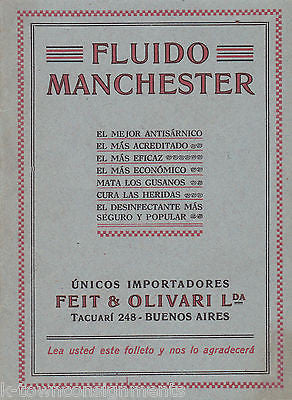 FLUIDO MANCHESTER VINTAGE BUENOS AIRES VINTAGE TICKS WORMS INSECTS BOOKLET - K-townConsignments