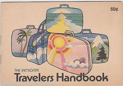 SAMSONITE TRAVELERS HANDBOOK VINTAGE GRAPHIC ADVERTISING VACATION LUGGAGE BOOK - K-townConsignments