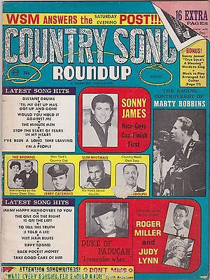 SONNY JAMES JUDY LYNN & MORE VINTAGE COUNTRY SONG ROUNDUP MUSIC MAGAZINE 1966 - K-townConsignments