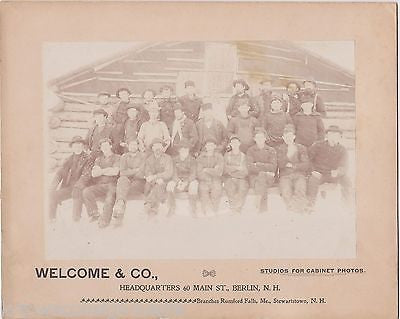 NEW HAMPSHIRE MOUNTAIN MEN ORIGINAL ANTIQUE PHOTO DURING BLIZZARD SNOW STORM - K-townConsignments