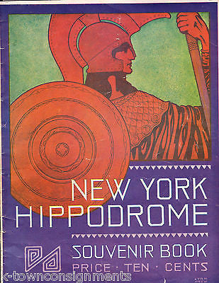 WARS OF THE WORLD NEW YORK HIPPODROME THEATRE ANTIQUE SOUVENIR PROGRAM BOOK 1914 - K-townConsignments
