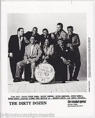 THE DIRTY DOZEN  EFREM TOWNS BRASS BAND VINTAGE BLACK MUSIC PROMO PHOTO - K-townConsignments