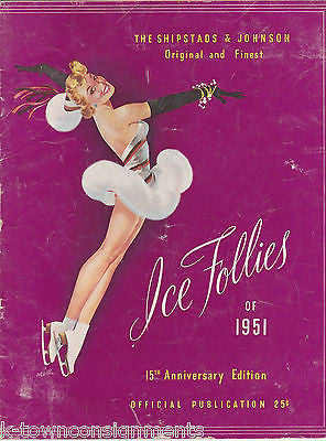 SHIPSTADS & JOHNSON ICE FOLLIES OF 1951 VINTAGE SKATING ACTORS PHOTO PROGRAM - K-townConsignments